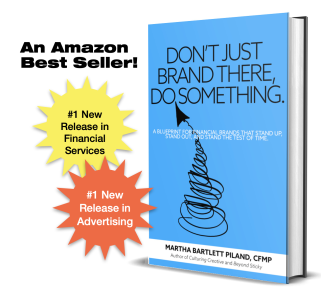 Do Something Branding book cover in bright blue with a spiral spring type illustration and an arrow pointing upward